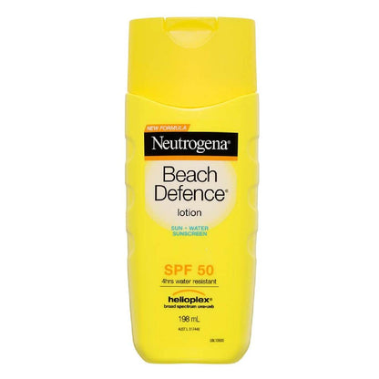 Neutrogena Beach Defense Sunscreen Lotion SPF 70 Broad Spectrum UVA UVB Protection Lightweight Water Resistant up to 80 Minutes Beach-Strength Sun Protection for Whole Family, 6.7 fl oz