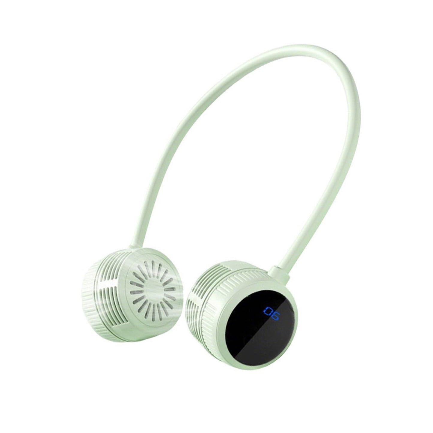 Hanging neck fan portable turbine mini LCD adjustable wind power outdoor handheld small