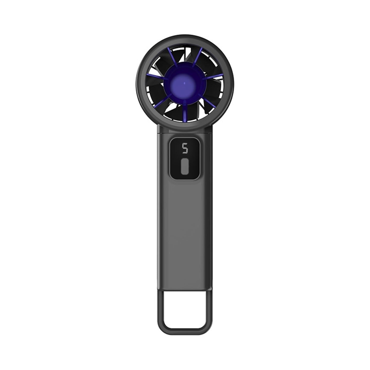 Handheld charging fan, USB mini pocket, portable and silent for students | Black
