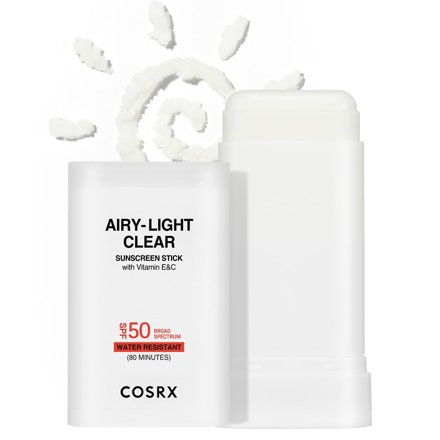COSRX Vitamin E Sunscreen for Oily Skin SPF 50, Natural Glow Face Sunscreen, Lightweight, Non-Sticky, No White Cast, Hydrating, Beach Essentials, Summer Travel Essentials, Korean Skincare,1.69 fl oz