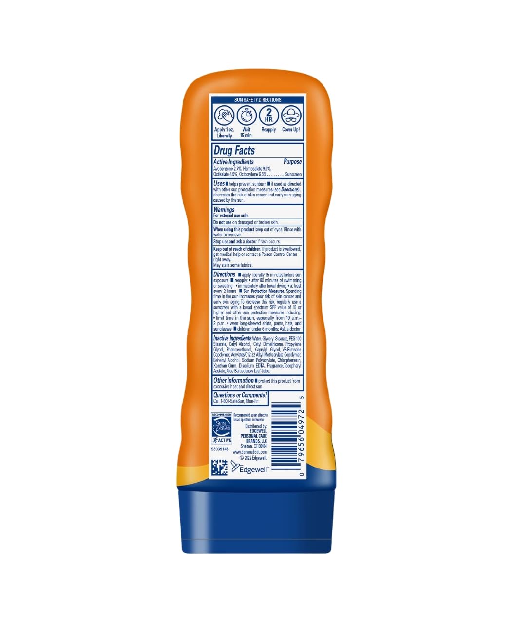 Banana Boat Sport Ultra SPF 50 Sunscreen Lotion, 128 Fl Oz, Oxybenzone Free (Pack of 1)