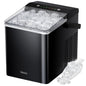 Silonn Ice Maker Countertop, Portable Ice Machine with Carry Handle, Self-Cleaning Ice Makers with Basket and Scoop, 9 Cubes in 6 Mins, 26 lbs per Day, Ideal for Home, Kitchen, Camping, RV