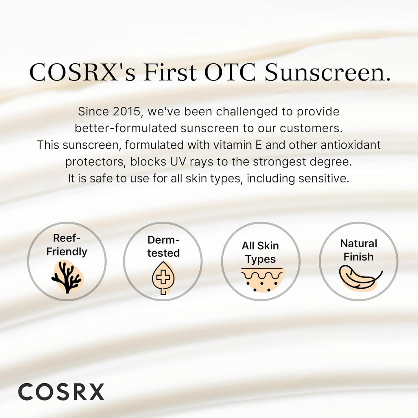 COSRX Vitamin E Sunscreen for Oily Skin SPF 50, Natural Glow Face Sunscreen, Lightweight, Non-Sticky, No White Cast, Hydrating, Beach Essentials, Summer Travel Essentials, Korean Skincare,1.69 fl oz