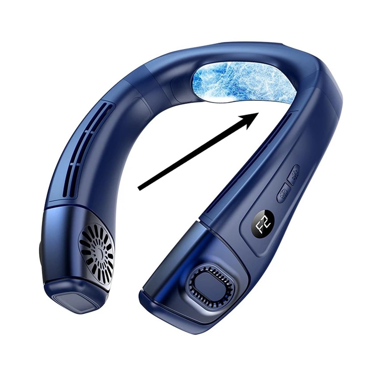 Neck Air Conditioner Portable Fan Rechargeable Semiconductor Cooling Bladeless Outdoor Wearable Cooler