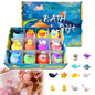 2026 New Bath Bombs Gift Set, Ocean Toy Bath Salt Ball Sleeve Box Bath Bombs, Bath Bombs with Surprise Inside, Colorful Bubble Bath for Kids Safe, Best Birthday and Party (Blue)