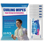 30 Pack Disposable Cooling Wipes, Individually Wrapped No-Rinse Cooling Towels, (25''x 9.84'') Extra-Thick Oversized Ice Towel for Sports, Travel, and Camping in Hot Weather (White)