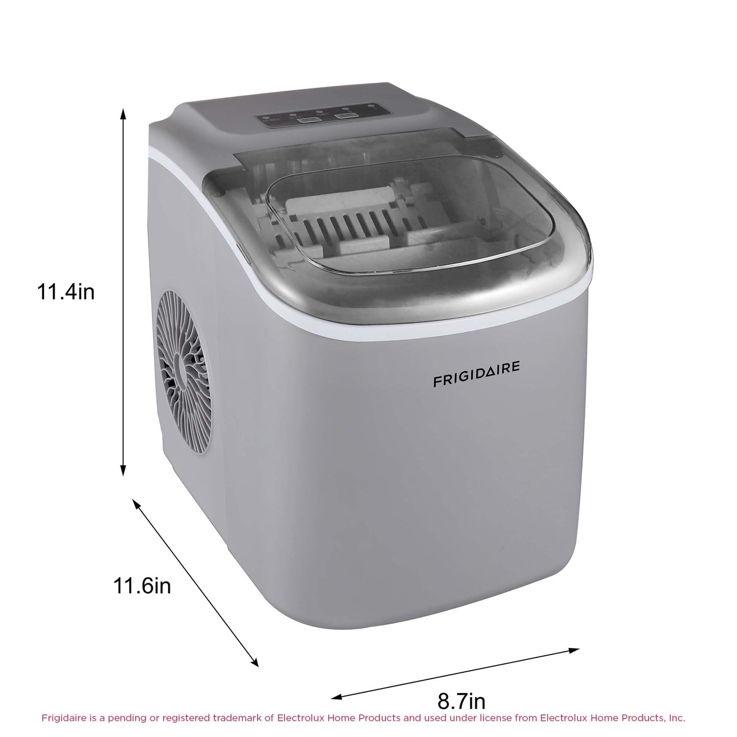 FRIGIDAIRE EFIC128AMZBLK Compact Countertop Ice Maker, 26 lb per Day, Black
