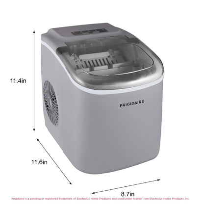 FRIGIDAIRE EFIC128AMZBLK Compact Countertop Ice Maker, 26 lb per Day, Black
