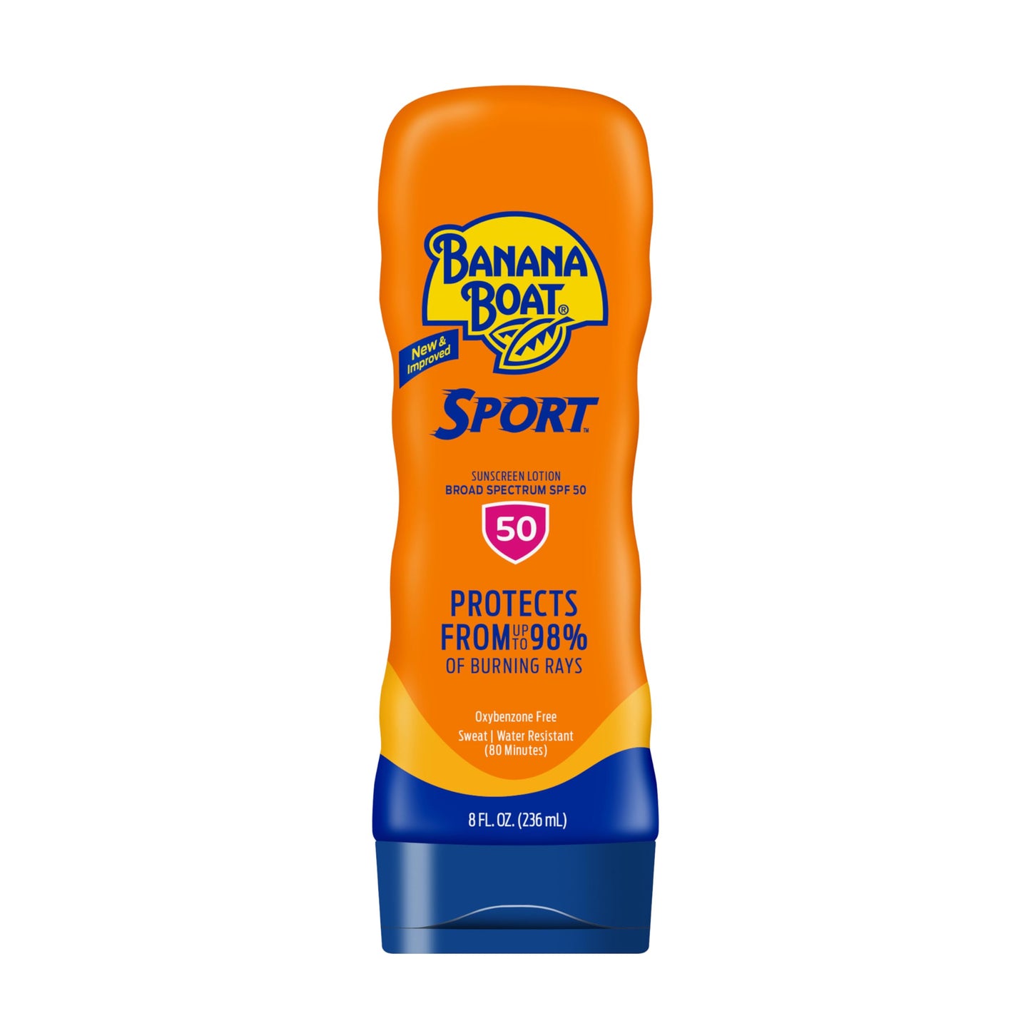 Banana Boat Sport Ultra SPF 50 Sunscreen Lotion, 128 Fl Oz, Oxybenzone Free (Pack of 1)
