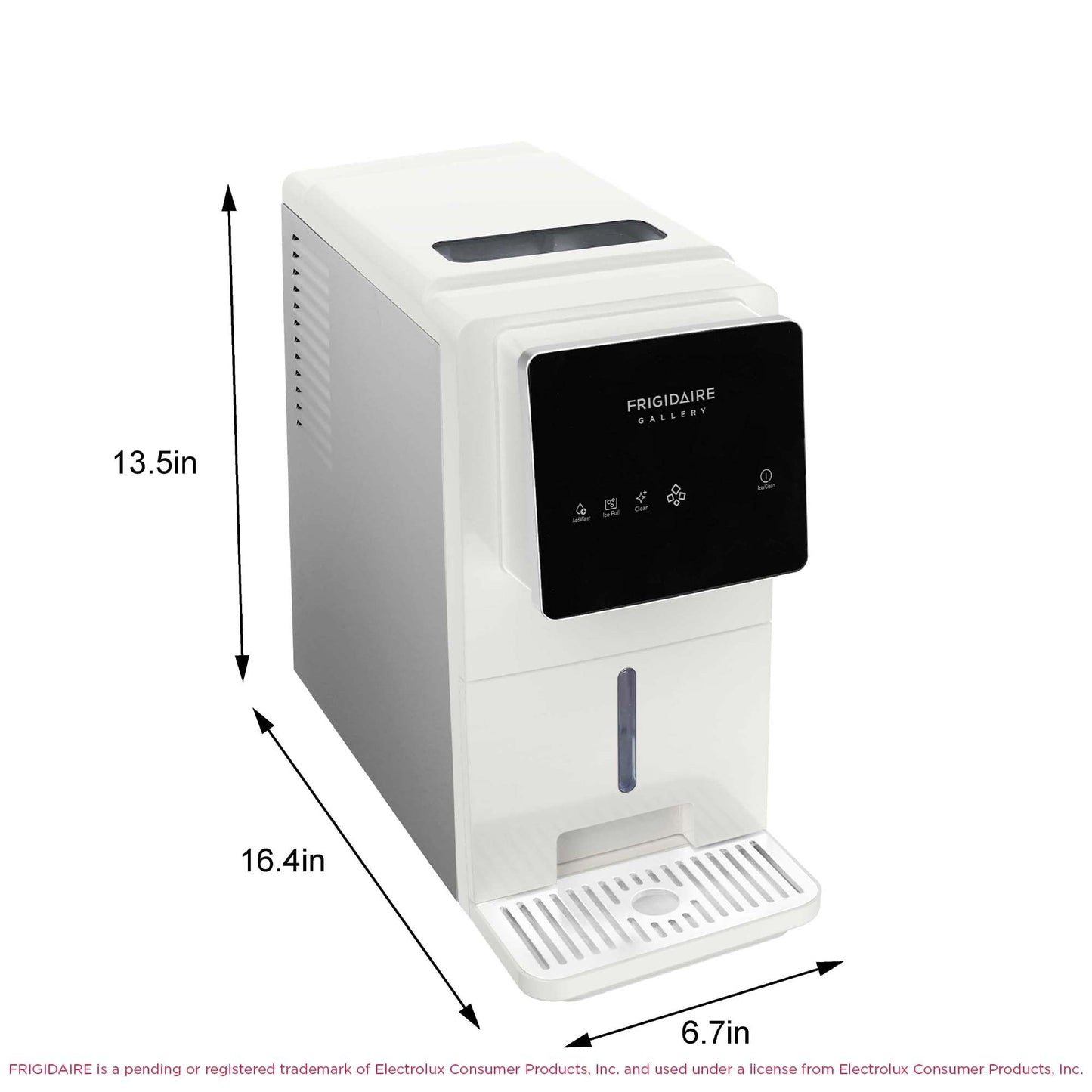 FRIGIDAIRE Touchscreen Nugget Ice Maker, Countertop Ice Machine, Sonic Ice Maker with 33 lbs. Capacity, Slate
