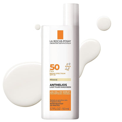 La Roche-Posay Anthelios Sunscreen SPF 50, Ultra-Light Fluid Broad Spectrum SPF 50