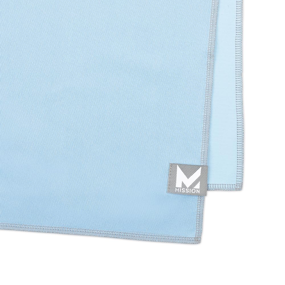 MISSION Max Plus Cooling Towel- Soft, Durable Microfiber - Cools Up to 3 Hours - UPF 50 Sun Protection - Machine Washable