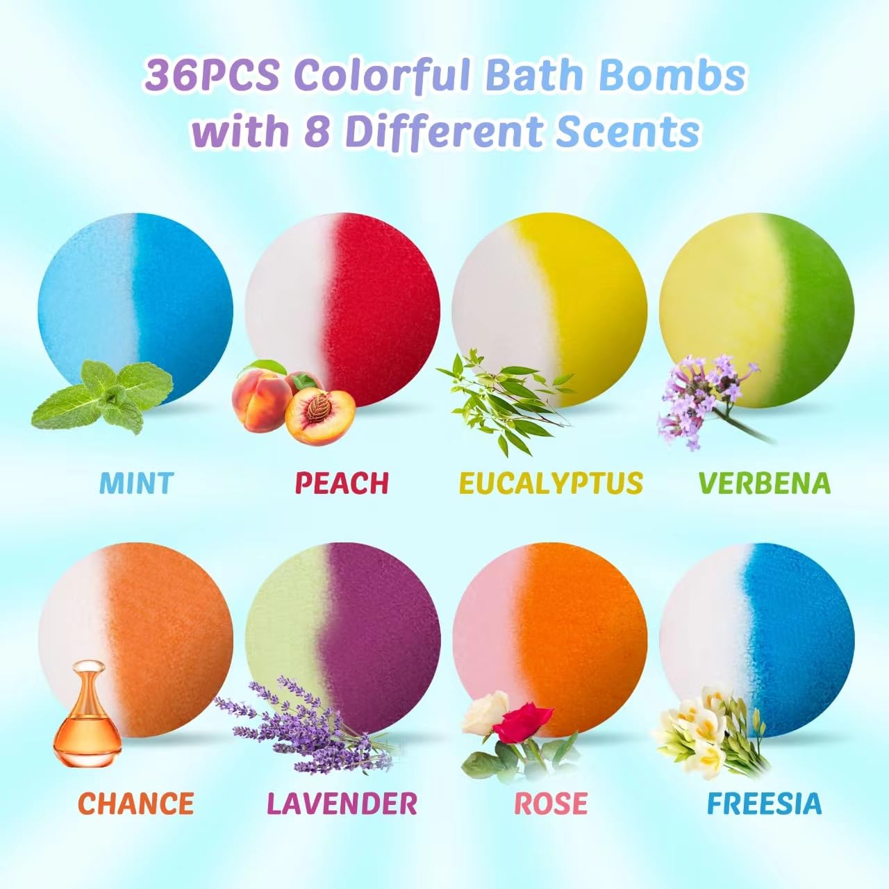 Bath Bombs for Kids, 12 Pcs Bath Bombs with Glow in The Dark Ocean Surprise Inside, Handmade Organic Bubble Bath Ball Gift Set for Boys and Girls, Gift for Birthday Christmas Easter