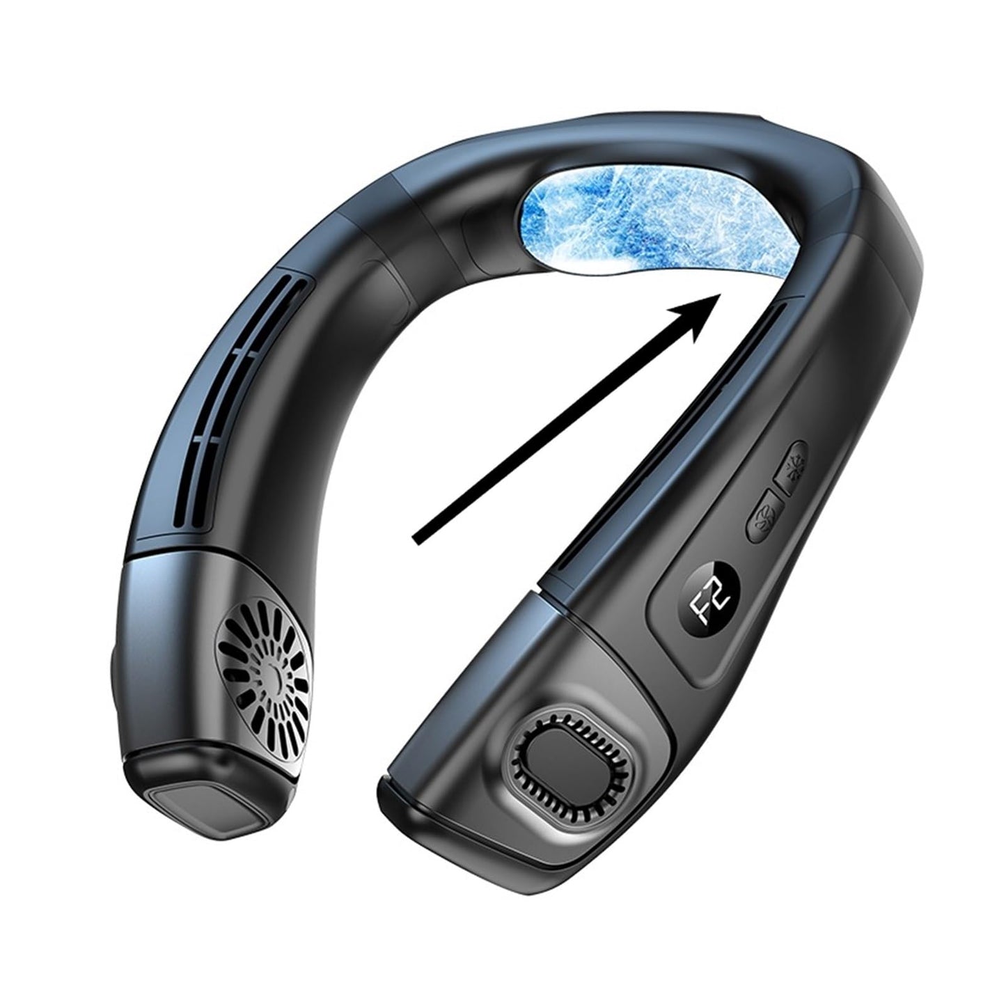 Neck Air Conditioner Portable Fan Rechargeable Semiconductor Cooling Bladeless Outdoor Wearable Cooler