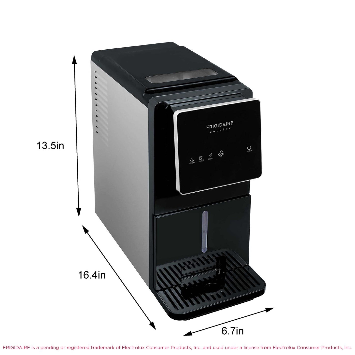 FRIGIDAIRE Touchscreen Nugget Ice Maker, Countertop Ice Machine, Sonic Ice Maker with 33 lbs. Capacity, Slate