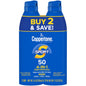 Coppertone Sport Sunscreen Spray SPF 50, Sweat, Heat and Water Resistant Sunblock, Lightweight, Oxybenzone Free, Spray Sunscreen Bulk Pack, 5.5 Oz Bottle, Pack of 3