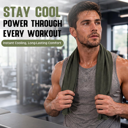 BBTO 100 Pack Cooling Towel - Microfiber Cold Sports Sweat Rags Neck & Face Breathable Ice Chilly Towel for Gym Yoga Golf Workout Beach Accessories