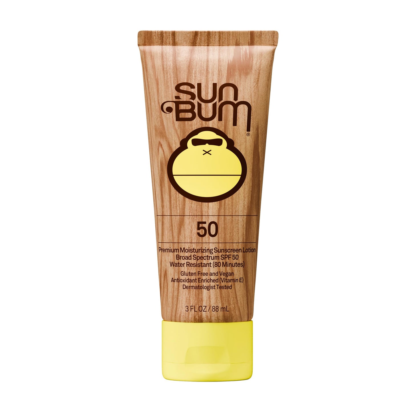 Sun Bum Original SPF 50 Sunscreen Body Lotion - Broad Spectrum Moisturizing Sunscreen with Vitamin E - Hawaii 104 Act Compliant (Made without Octinoxate & Oxybenzone) - 8 oz