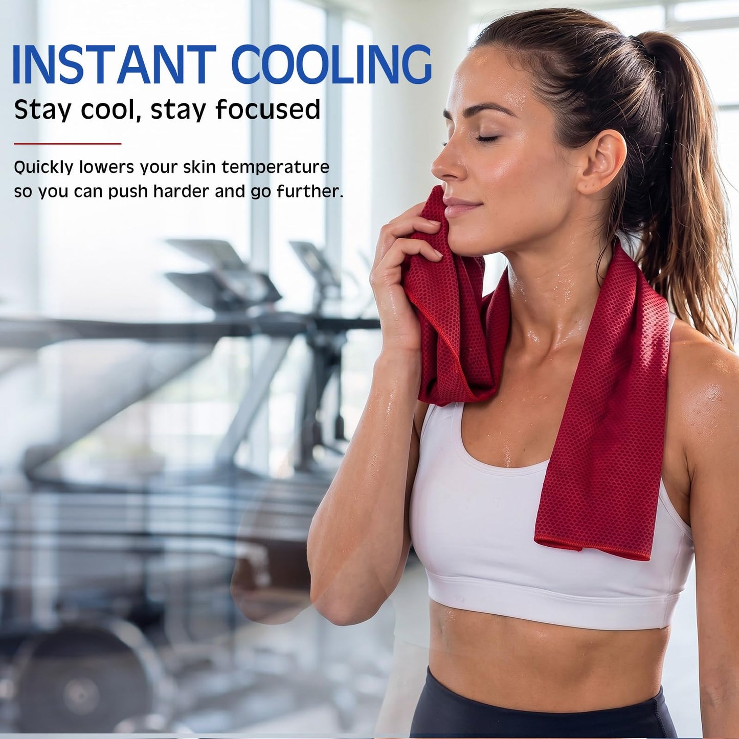 BBTO 100 Pack Cooling Towel - Microfiber Cold Sports Sweat Rags Neck & Face Breathable Ice Chilly Towel for Gym Yoga Golf Workout Beach Accessories