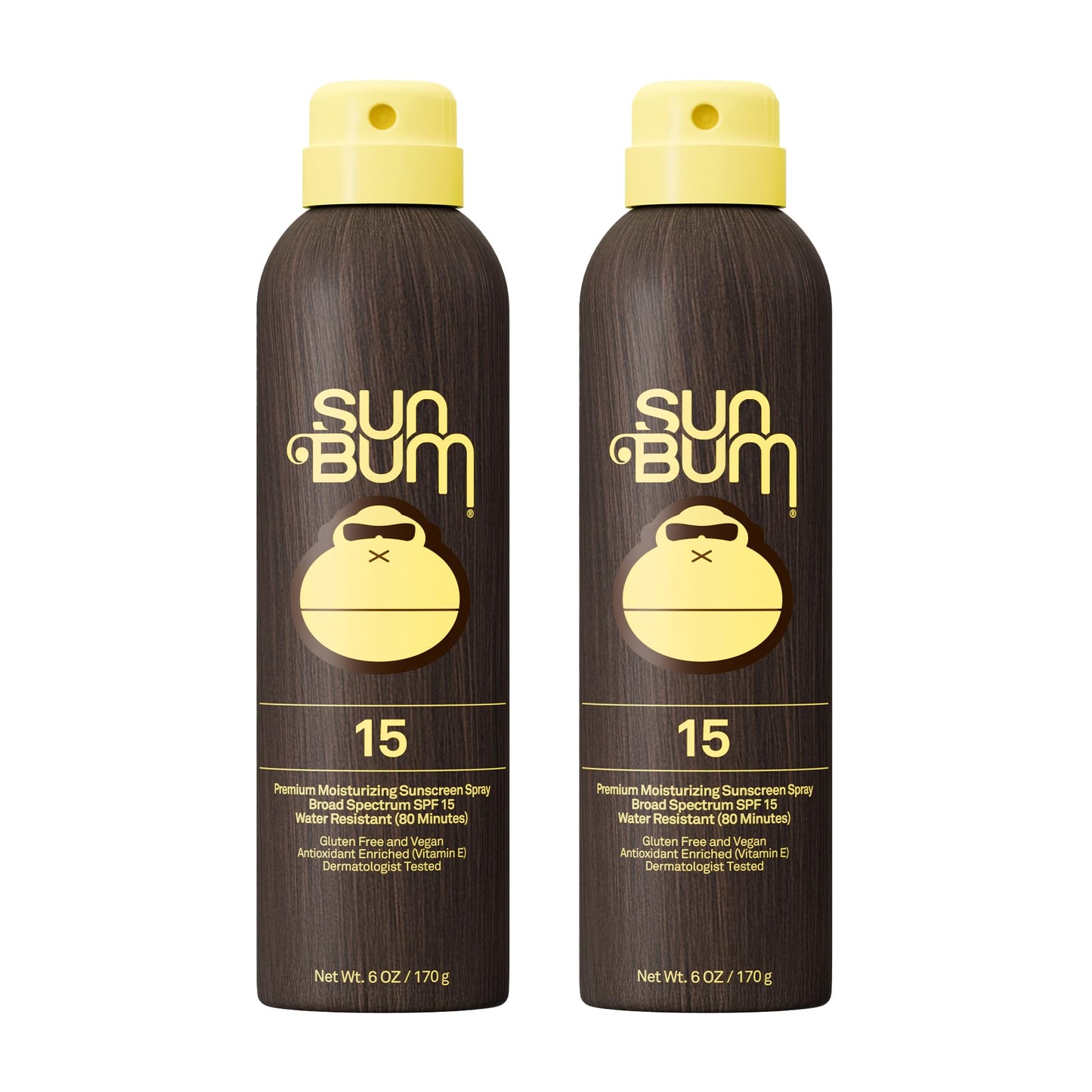 Sun Bum Original SPF 50 Sunscreen Body Spray - Broad Spectrum Moisturizing Sunscreen with Vitamin E - Hawaii 104 Act Compliant (Made without Octinoxate & Oxybenzone) - 6 oz