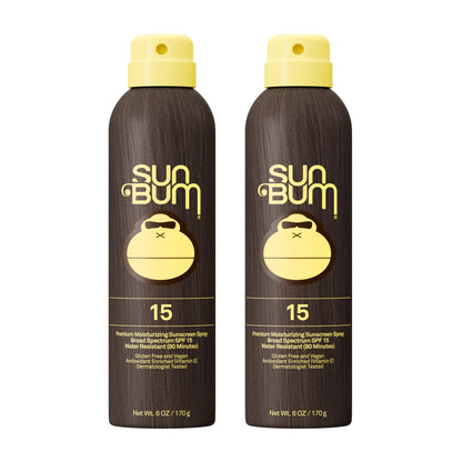 Sun Bum Original SPF 50 Sunscreen Body Spray - Broad Spectrum Moisturizing Sunscreen with Vitamin E - Hawaii 104 Act Compliant (Made without Octinoxate & Oxybenzone) - 6 oz