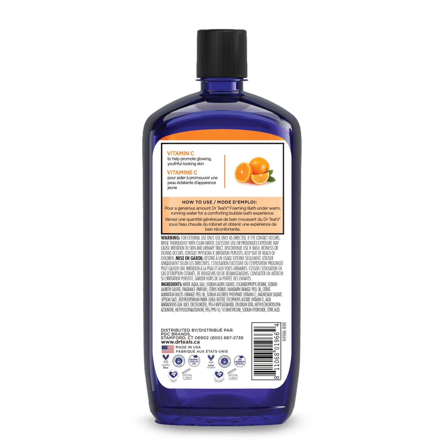 Dr Teal's Foaming Bath with Pure Epsom Salt, Soothe & Sleep with Lavender, 34 fl oz (Pack of 2)