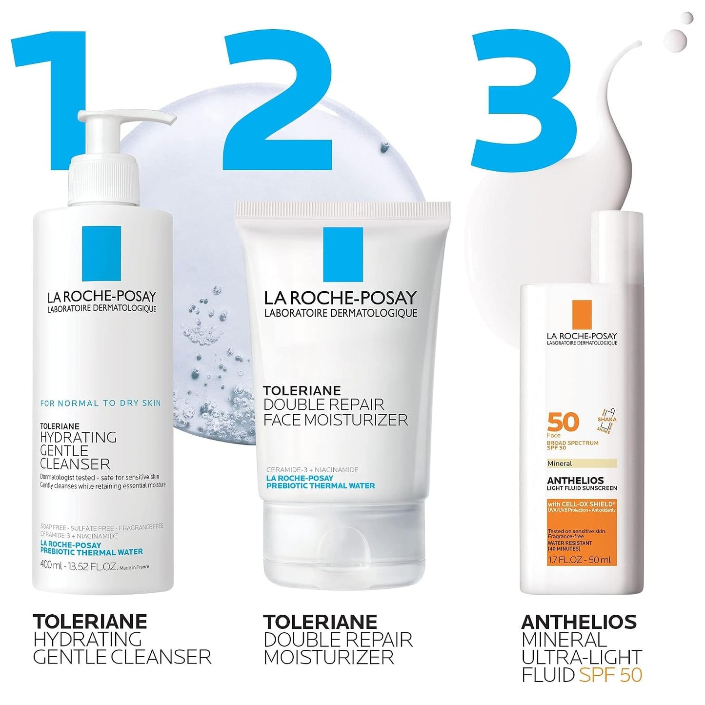 La Roche-Posay Anthelios Sunscreen SPF 50, Ultra-Light Fluid Broad Spectrum SPF 50