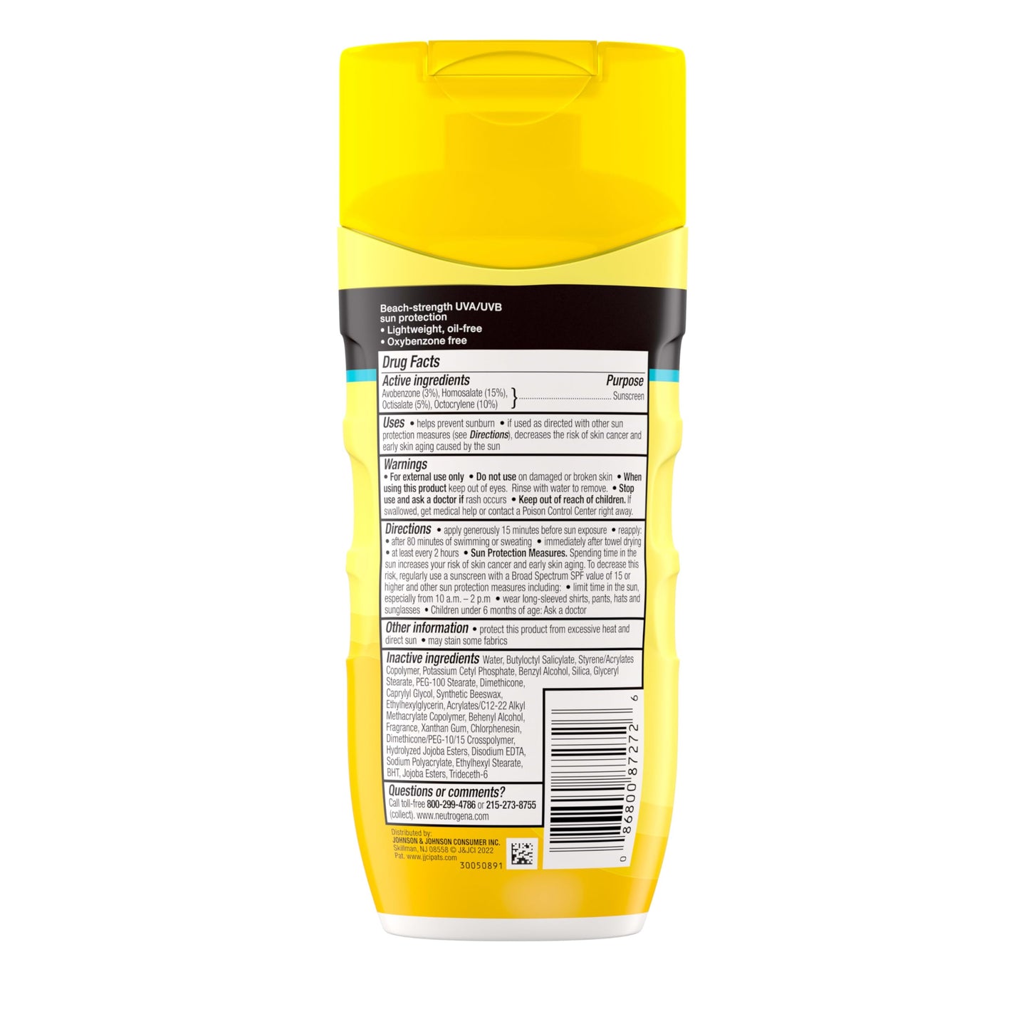 Neutrogena Beach Defense Sunscreen Lotion SPF 70 Broad Spectrum UVA UVB Protection Lightweight Water Resistant up to 80 Minutes Beach-Strength Sun Protection for Whole Family, 6.7 fl oz