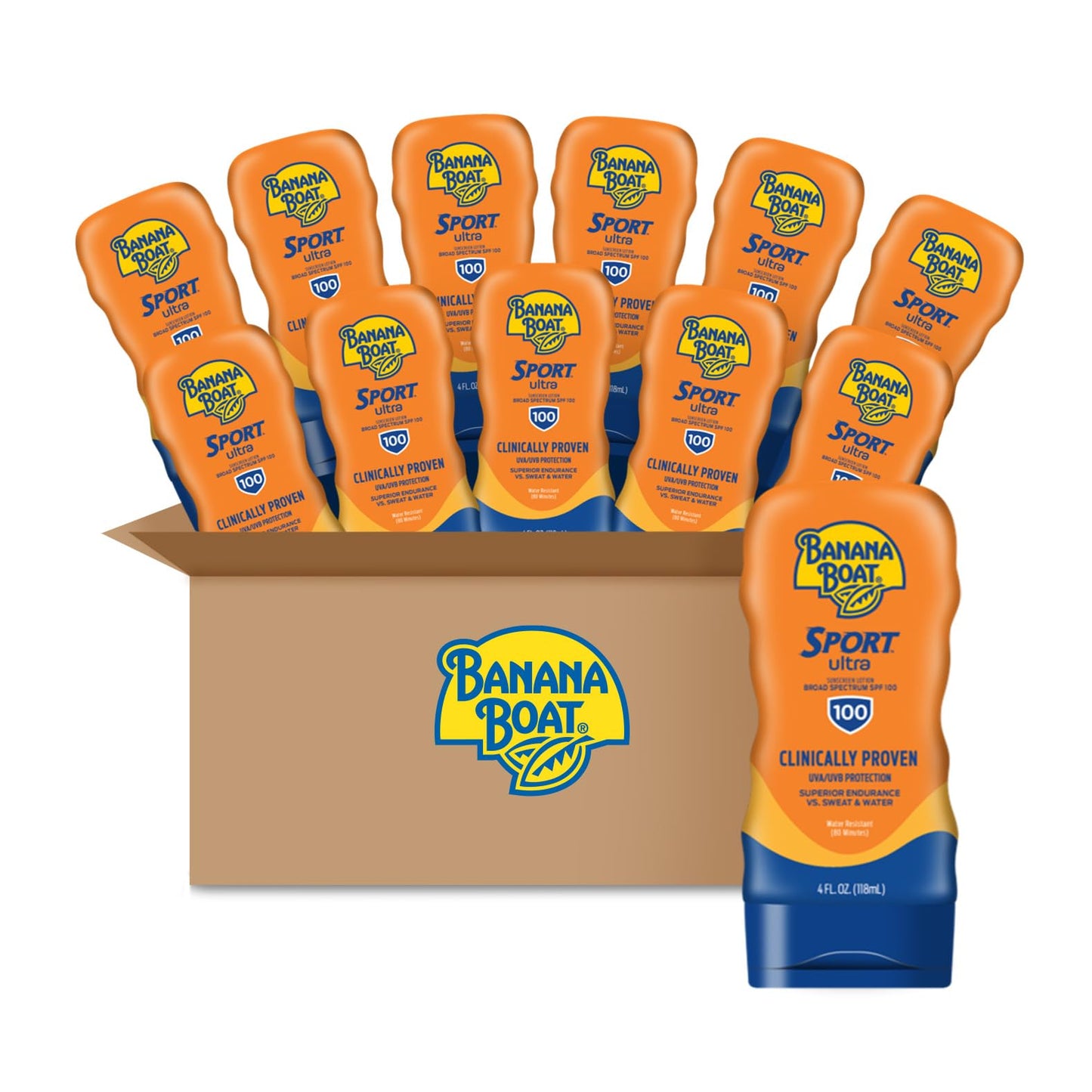 Banana Boat Sport Ultra SPF 50 Sunscreen Lotion, 128 Fl Oz, Oxybenzone Free (Pack of 1)