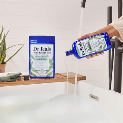 Dr Teal's Foaming Bath with Pure Epsom Salt, Soothe & Sleep with Lavender, 34 fl oz (Pack of 2)