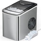 Nugget Ice Maker Countertop, Silonn Chewable Pellet Ice Machine with Self-Cleanin Function, 36lbs/24H Portable Ice Makers for Home Kitchen Officce, Black