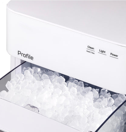GE Profile Opal 2.0 Ultra Nugget Ice Maker with .75 Gallon Side Tank and Scale Inhibiting Filter, Scoop Included, 38 lbs in 24 Hours, Pellet Ice Machine with WiFi & Smart Connected, Stainless Steel