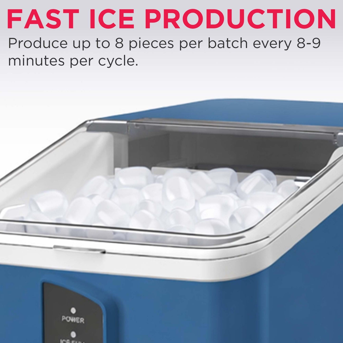 FRIGIDAIRE EFIC128AMZBLK Compact Countertop Ice Maker, 26 lb per Day, Black
