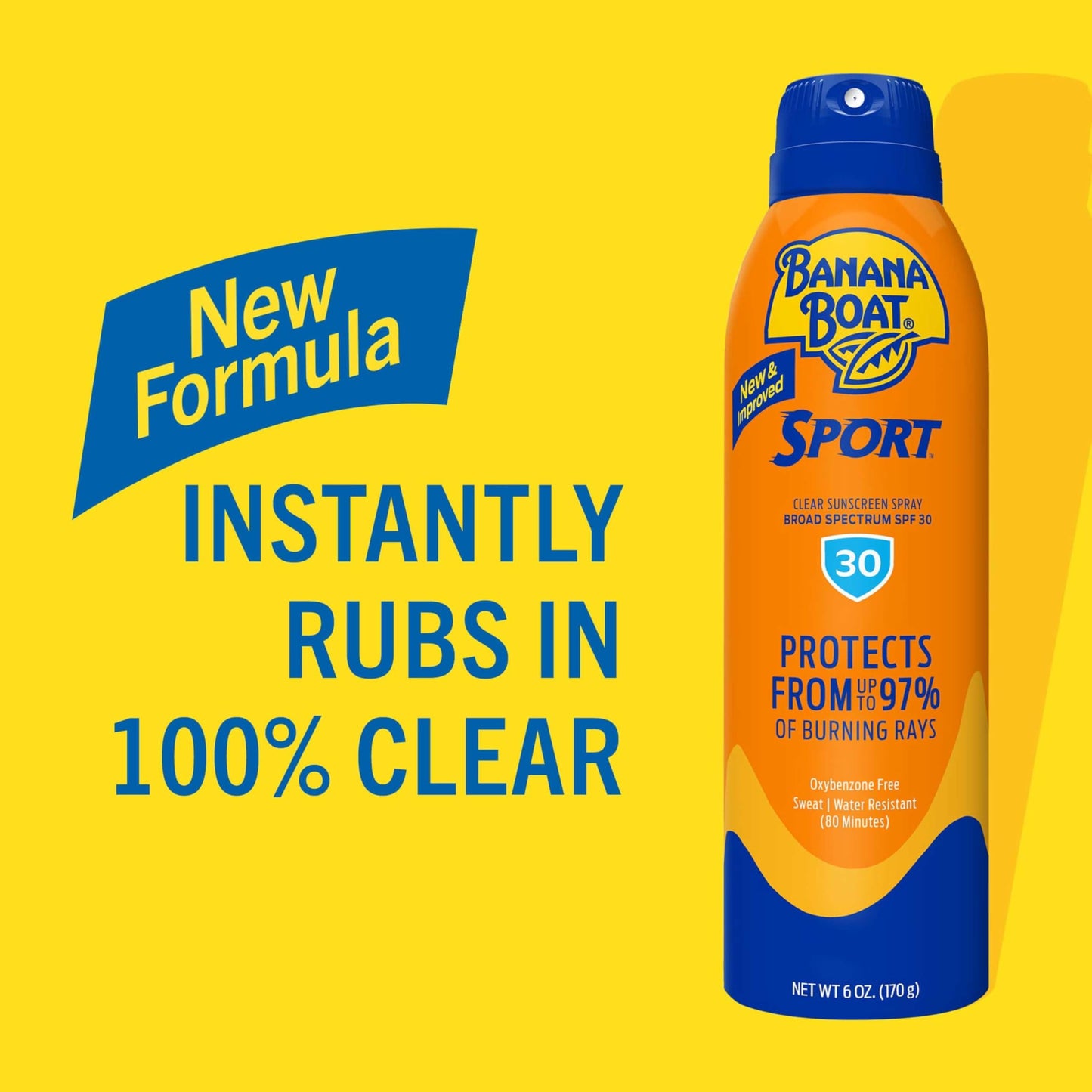 Banana Boat Sport Ultra SPF 50 Sunscreen Spray | Banana Boat Sunscreen Spray SPF 50, Water Resistant, Oxybenzone Free, Sunblock, 6oz each Twin Pack