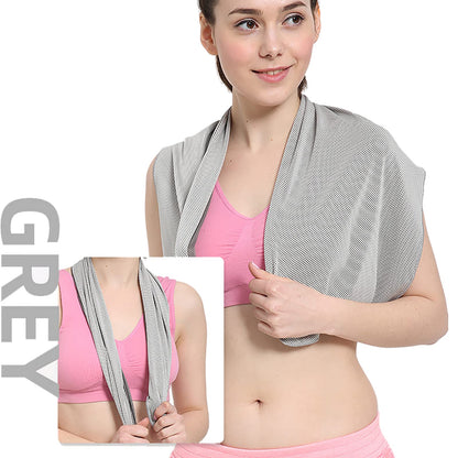 Pack of 20 Cooling Towel 40x12'' Ice Towel for Neck and Face Microfiber Chilly with Bag Breathable Yoga Gym Stay Cool Towels Sweat Rag for Workout Running Camping Pilates Beach, Dark Blue