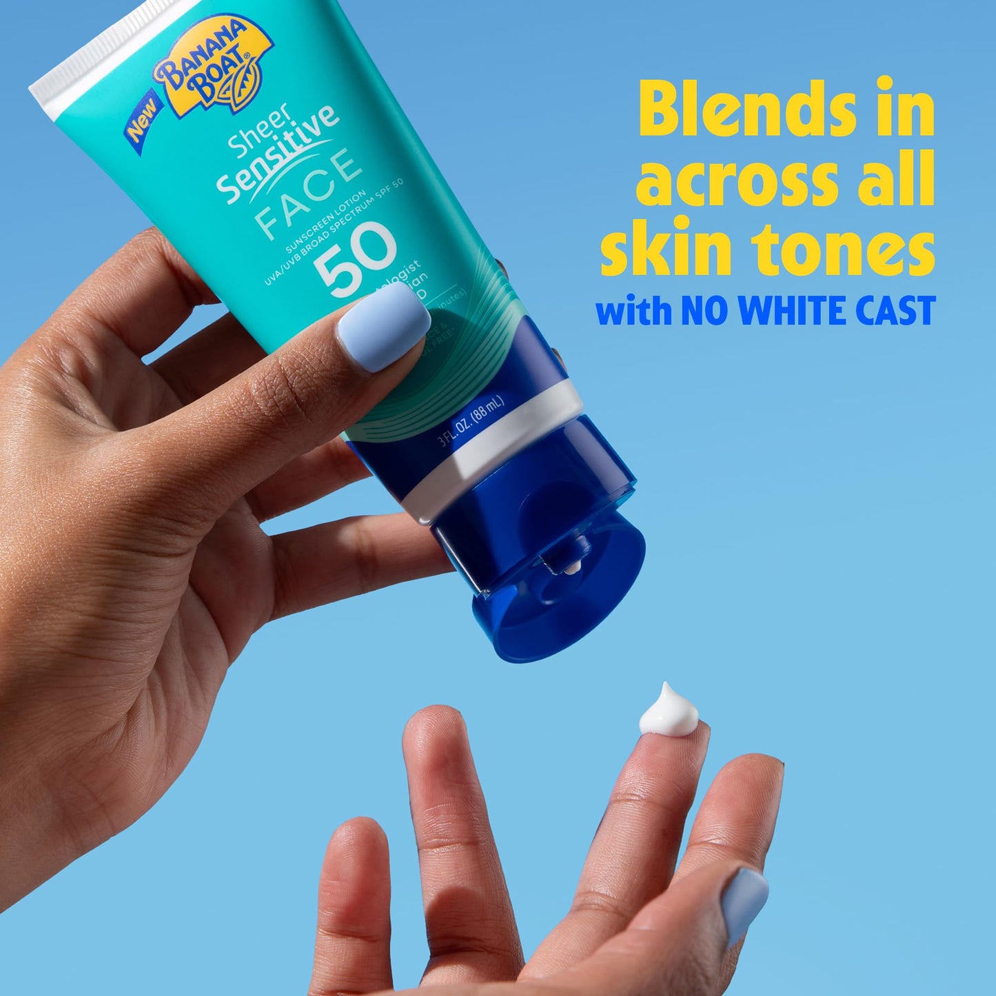 Banana Boat Sheer Sensitive Body Sunscreen Lotion, SPF 50, 6oz