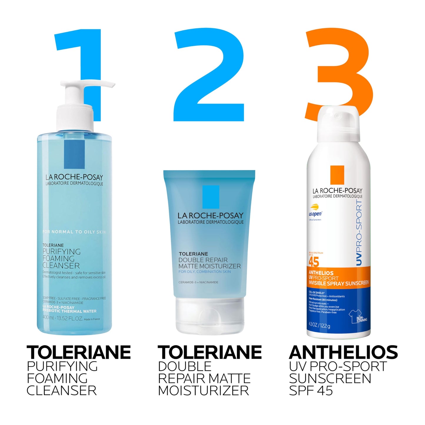 La Roche-Posay Anthelios UV Pro-Sport Sunscreen for Face & Body, Water & Sweat Resistant, Invisible Broad Spectrum Sunscreen, Lightweight & Breathable Skin Sun Protection