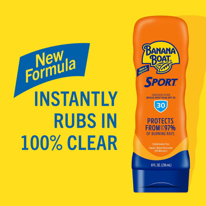 Banana Boat Sport Ultra SPF 50 Sunscreen Lotion, 128 Fl Oz, Oxybenzone Free (Pack of 1)