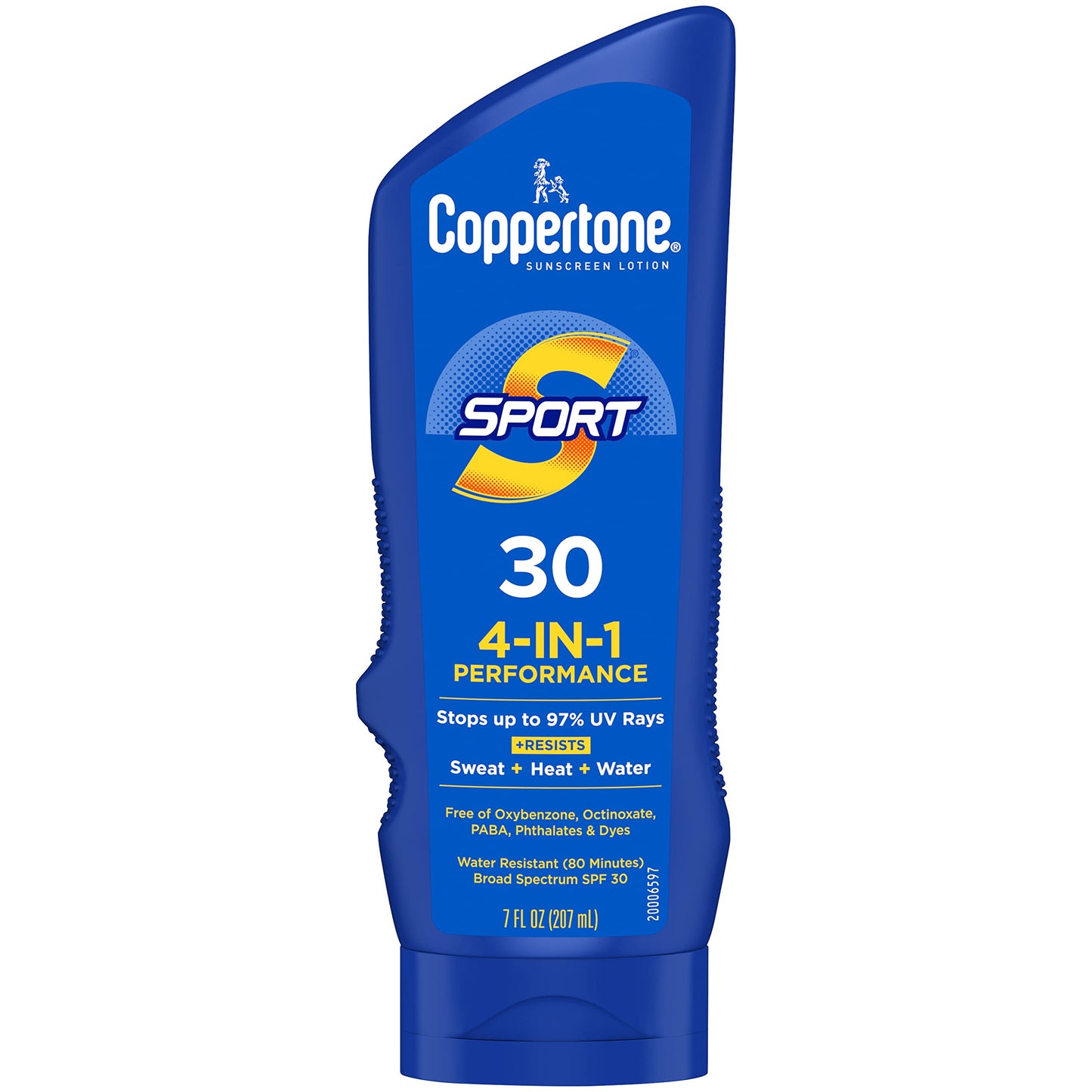 Coppertone SPORT Sunscreen Lotion Broad Spectrum SPF 50, Water Resistant 80 Minutes, UVA/UVB Protection, Moisturizing Formula with Vitamin E, 7 Fluid Ounce