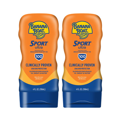 Banana Boat Sport Ultra SPF 50 Sunscreen Lotion, 128 Fl Oz, Oxybenzone Free (Pack of 1)
