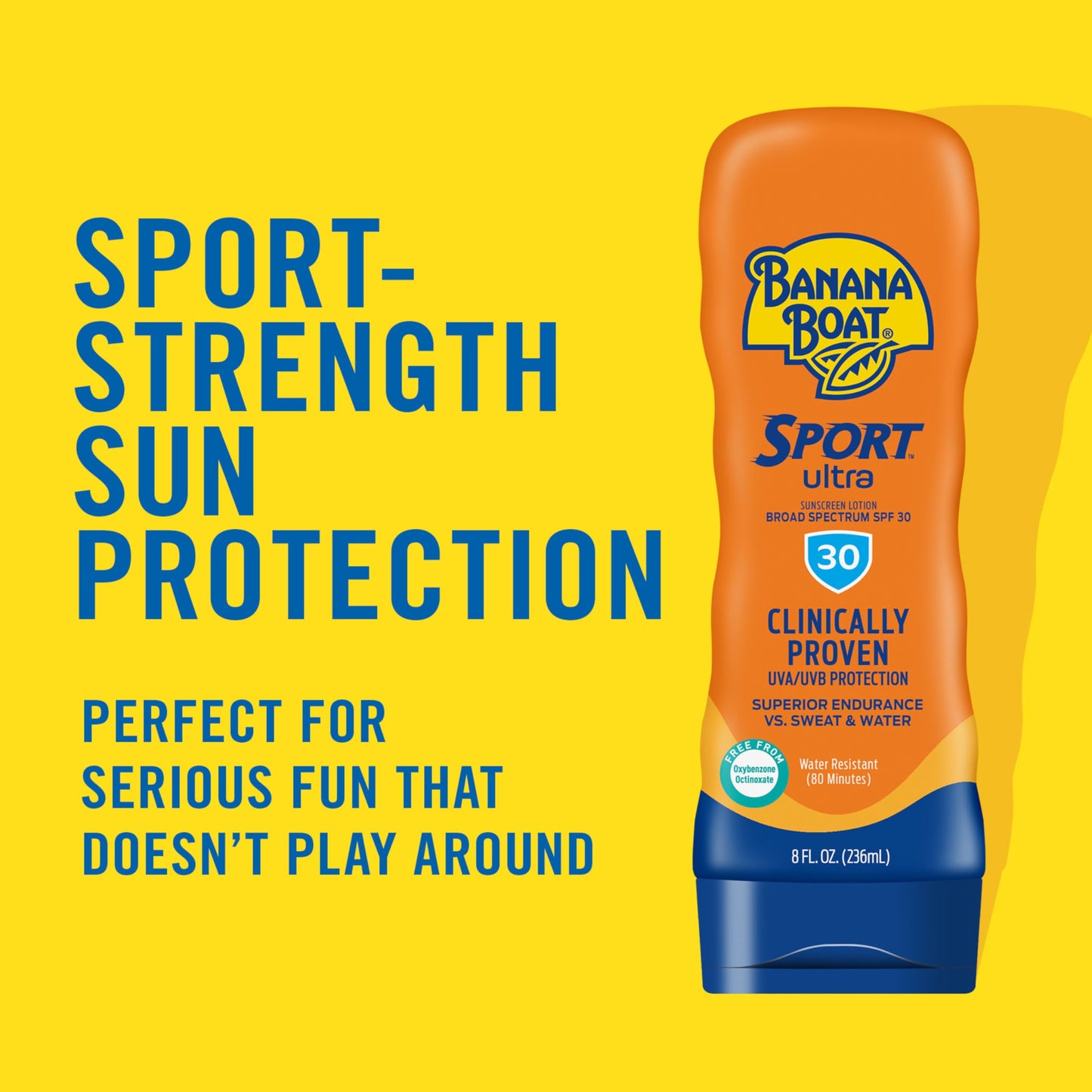 Banana Boat Sport Ultra SPF 50 Sunscreen Lotion, 128 Fl Oz, Oxybenzone Free (Pack of 1)