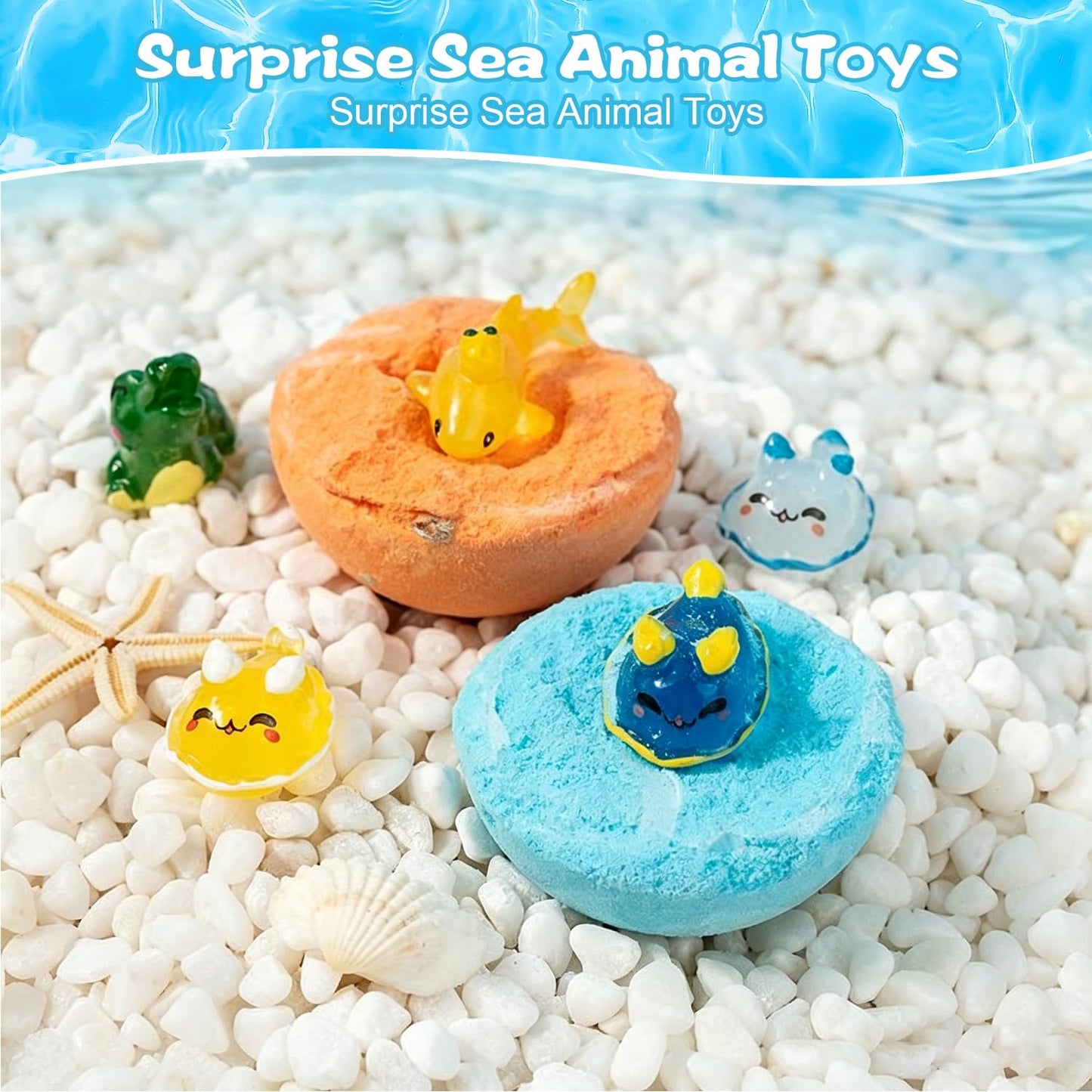 Bath Bombs with Toys Inside, 12 Pack Kids Bath Bombs with Surprise Inside, Play Fizz Bubble Bath Bomb for Boys Girls, Natural Organic Non Toxic Bath Ball Gift Set for Women Men
