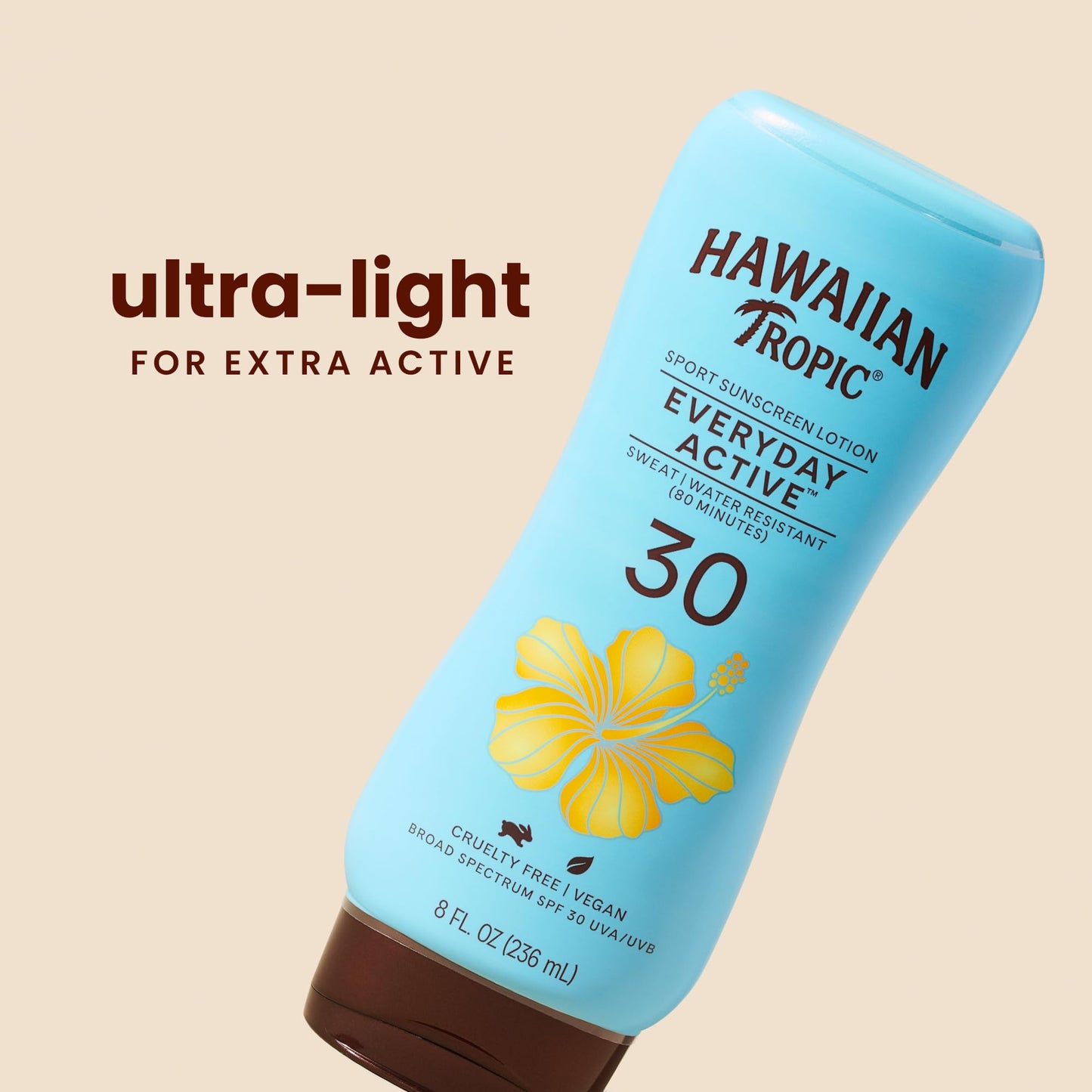 Hawaiian Tropic Everyday Active Sunscreen Lotion, SPF 50 Sunblock, 8 Fl Oz