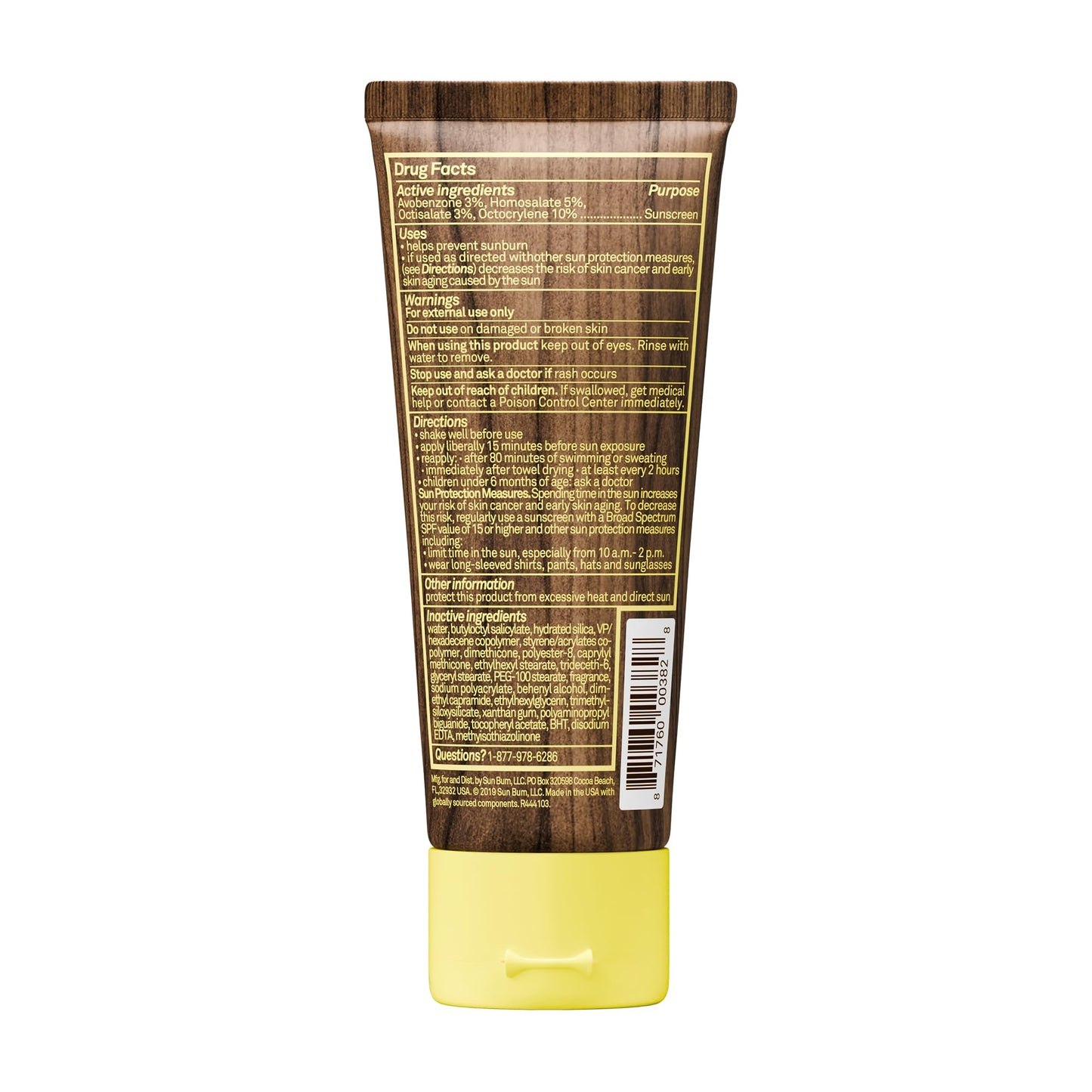 Sun Bum Original SPF 50 Sunscreen Body Lotion - Broad Spectrum Moisturizing Sunscreen with Vitamin E - Hawaii 104 Act Compliant (Made without Octinoxate & Oxybenzone) - 8 oz