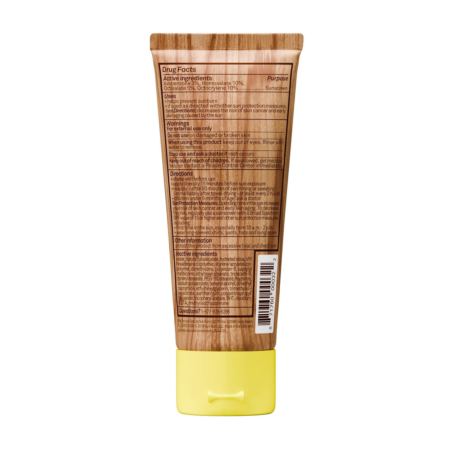 Sun Bum Original SPF 50 Sunscreen Body Lotion - Broad Spectrum Moisturizing Sunscreen with Vitamin E - Hawaii 104 Act Compliant (Made without Octinoxate & Oxybenzone) - 8 oz