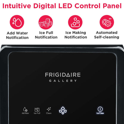 FRIGIDAIRE Touchscreen Nugget Ice Maker, Countertop Ice Machine, Sonic Ice Maker with 33 lbs. Capacity, Slate
