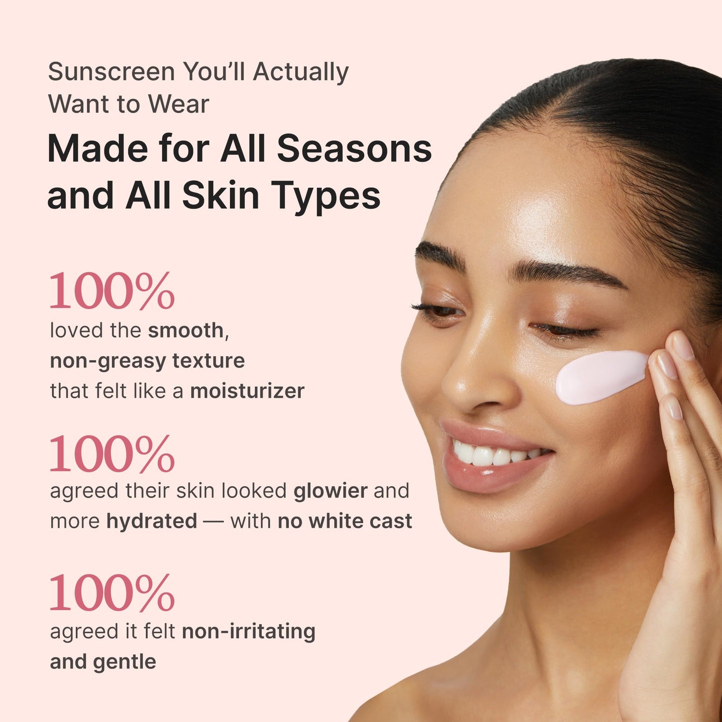 medicube Sunscreen No Cast Just Glow Collagen | SPF 50 Broad Spectrum Face Sunscreen | Lightweight, Non-Sticky, Hydrating Formula | Peptide, Cica for Soothing & Glow | Korean Skincare