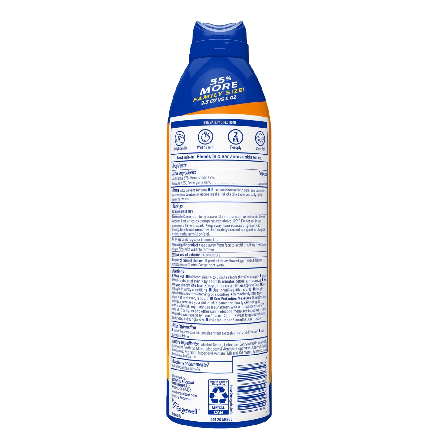 Banana Boat Sport Ultra SPF 50 Sunscreen Spray | Banana Boat Sunscreen Spray SPF 50, Water Resistant, Oxybenzone Free, Sunblock, 6oz each Twin Pack