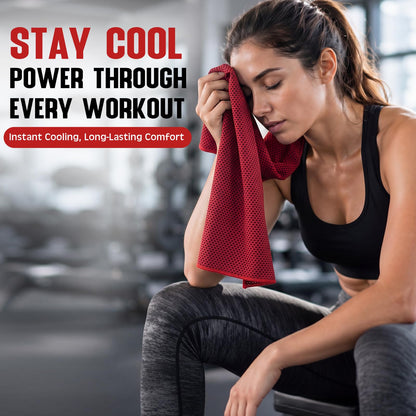 BBTO 100 Pack Cooling Towel - Microfiber Cold Sports Sweat Rags Neck & Face Breathable Ice Chilly Towel for Gym Yoga Golf Workout Beach Accessories