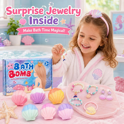 Bath Bombs with Toys Inside, 12 Pack Kids Bath Bombs with Surprise Inside, Play Fizz Bubble Bath Ball, Natural Organic Non Toxic Bath Bomb Gift Set for Boys Girls Toddler (Sea Animal)
